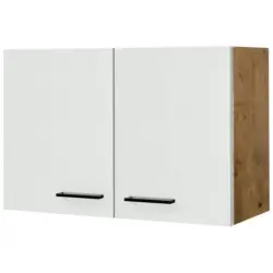 K&uuml;chenoberschrank Avila Eichefarben/Magnolie B: 80 cm