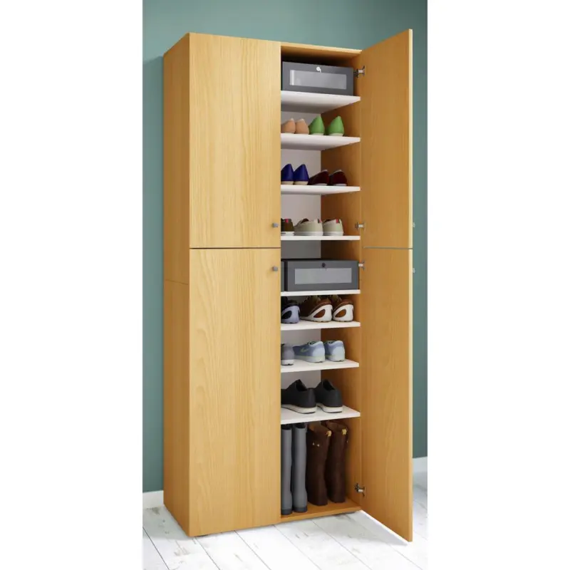 Schuhschrank Lona XXL Buche Dekor 9 F&auml;cher B: 70 cm