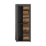 M&ouml;belix Vitrine Jam Anthrazit/Naturfarben B: 60 cm