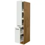 M&ouml;belix Apothekerschrank Avila Eichefarben/Magnolie B: 30 cm