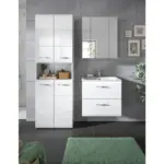 M&ouml;belix BADEZIMMER Ice Wei&szlig; HG B: 120 cm