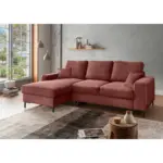 M&ouml;belix ECKSCHLAFSOFA Zona, Koralle S: 143x237 cm