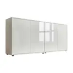 M&ouml;belix SIDEBOARD Mailand 2 B: 158 cm Wei&szlig;