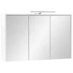 M&ouml;belix Spiegelschrank Flag mit LED 3 T&uuml;ren, Wei&szlig;