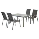 M&ouml;belix Gartenm&ouml;bel Set 5--Teilig Amalfi di Lusso Metall/Textil