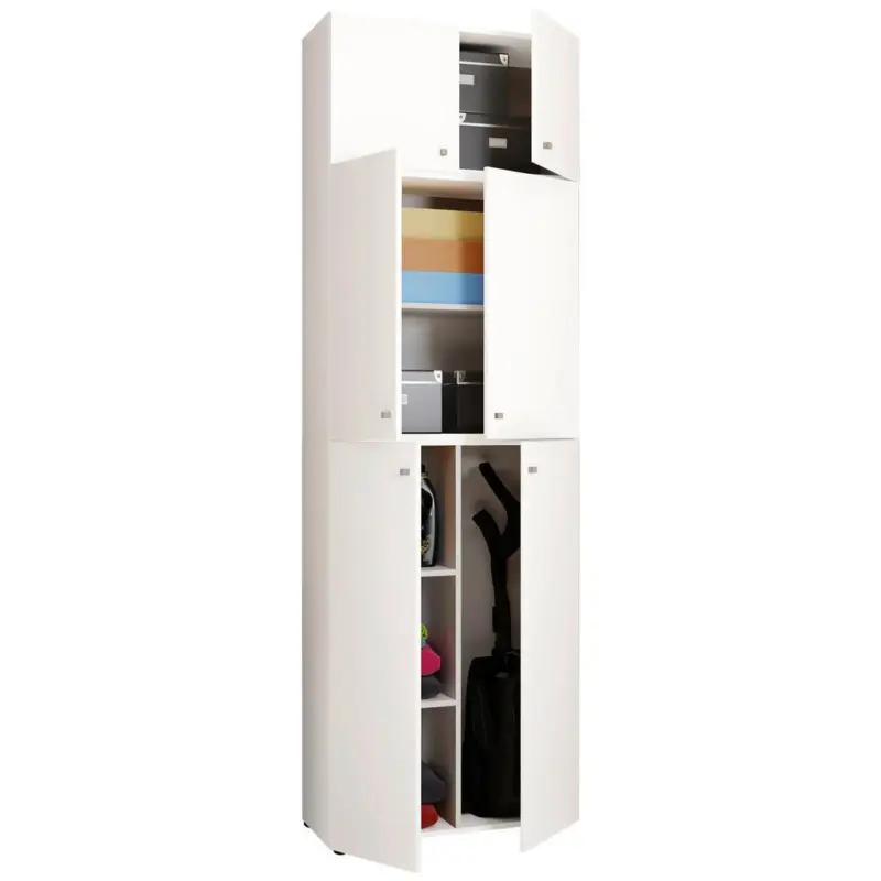 Mehrzweckschrank Lona XXL Wei&szlig; stehend BxH: 70x223 cm