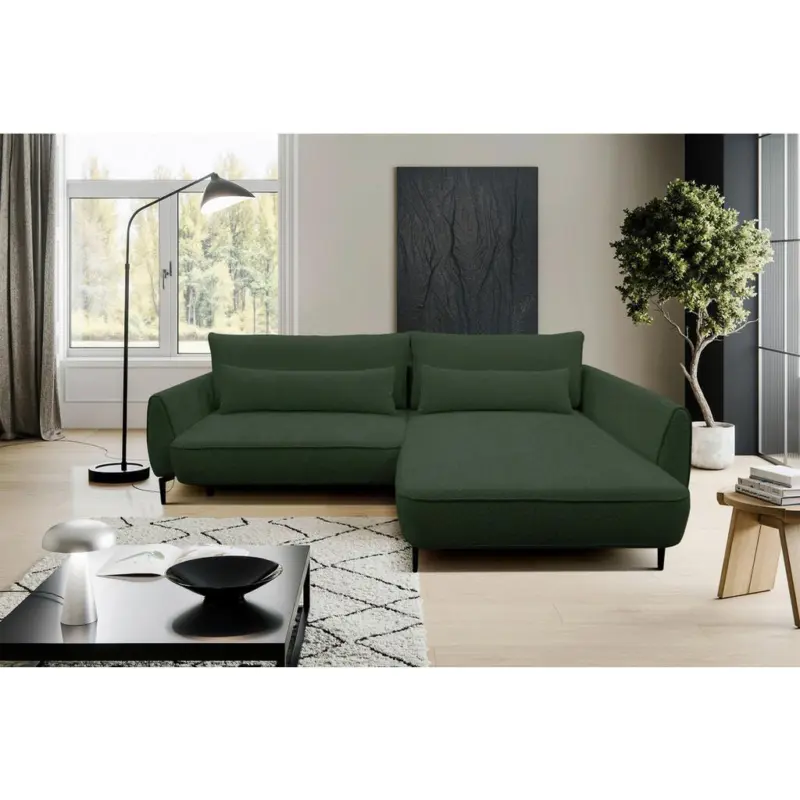ECKSOFA Abriamo Dunkelgr&uuml;n 273x204 cm