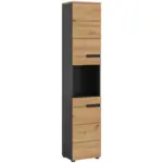 M&ouml;belix Badezimmer Hochschrank Canu 38x193 cm Eiche Artisan Dekor