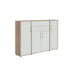 M&ouml;belix Aktenschrank Office Edition Eiche Dekor/Wei&szlig;, B: 172,6 cm