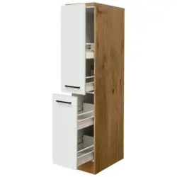Apothekerschrnak Avila Eichefarben/Magnolie B: 30 cm
