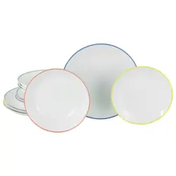 Tafelservice Luna Color Line Multicolor L: 32 cm