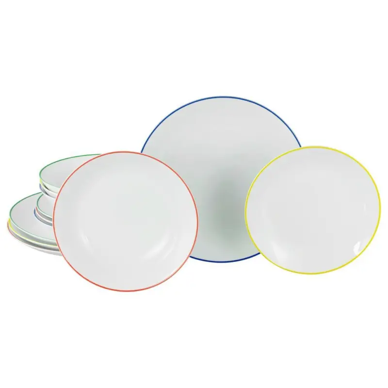 Tafelservice Luna Color Line Multicolor L: 32 cm