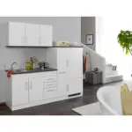 M&ouml;belix Einbauk&uuml;che K&uuml;chenblock M&ouml;belix Toronto Graphitfarben/Wei&szlig; B: 210 cm