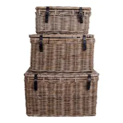KORBSET Naturfarben B: 81 cm 3-Teilig