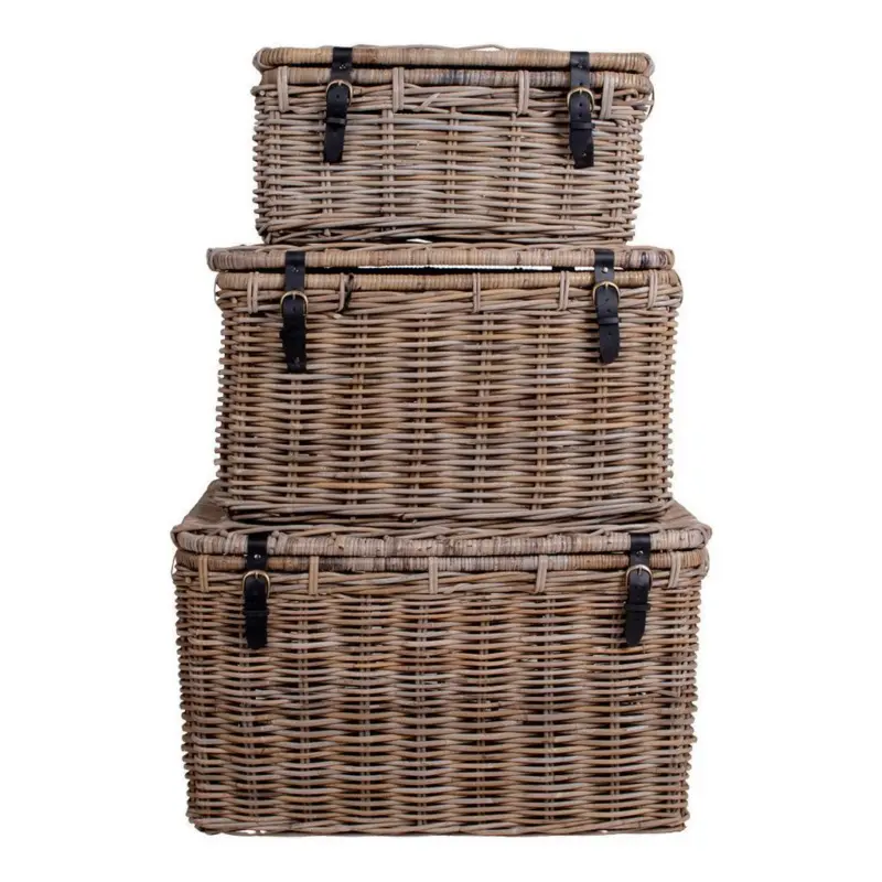KORBSET Naturfarben B: 81 cm 3-Teilig