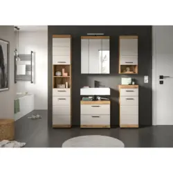 Badezimmer Scout Kaschmir/Naturfarben B: 134 cm