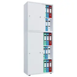 Aktenschrank versperrbar Lona XXL Wei&szlig; B 70 cm