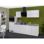 M&ouml;belix K&uuml;chenzeilen Lucca mit Ger&auml;ten 270 cm Wei&szlig;
