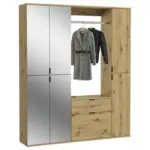 M&ouml;belix Garderobe Projekt X Eiche Artisan B: 152 cm