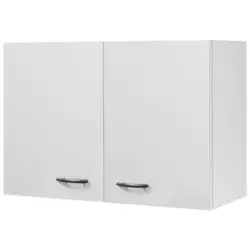 K&uuml;chenoberschrank Wito 80 cm Wei&szlig; 2 Dreht&uuml;ren