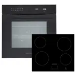 M&ouml;belix Backofenset Schwarz B: 59,5 cm