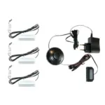 M&ouml;belix GLASBODENBELEUCHTUNGS-SET Beleuchtung Schwarz Kaltwei&szlig;