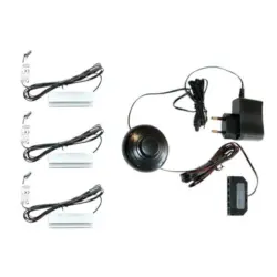 GLASBODENBELEUCHTUNGS-SET Beleuchtung Schwarz Kaltwei&szlig;