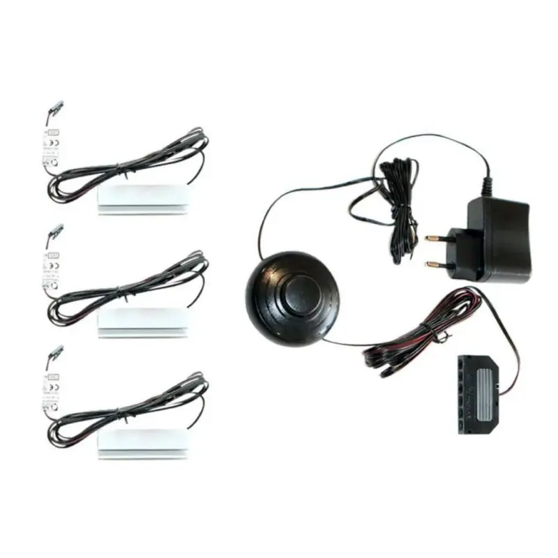 GLASBODENBELEUCHTUNGS-SET Beleuchtung Schwarz Kaltwei&szlig;