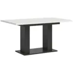 M&ouml;belix Ausziehtisch Marlon 150 AZ wei&szlig;/Grau, B:150-190 cm