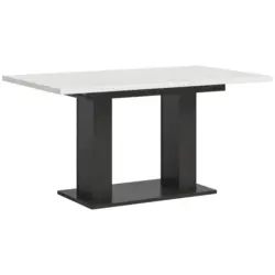 Ausziehtisch Marlon 150 AZ wei&szlig;/Grau, B:150-190 cm