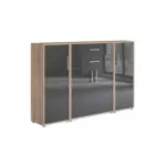 M&ouml;belix Aktenschrank Office Edition Eiche Dek./Anthrazit, B: 172,6