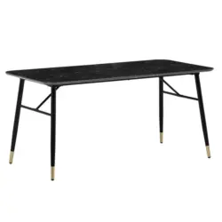 ESSTISCH Schwarz L: 120 cm