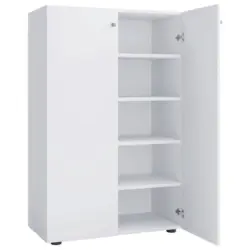 Schuhschrank Lona XL Wei&szlig; 2-T&uuml;rig B: 70 cm