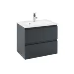 M&ouml;belix Waschbecken mit Unterschrank Cardiff B: 60cm Graphit Dekor