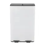 M&ouml;belix Treteimer Aliya Wei&szlig; Metall 60L Wei&szlig; LBH: 45x30x71 cm