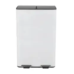 Treteimer Aliya Wei&szlig; Metall 60L Wei&szlig; LBH: 45x30x71 cm