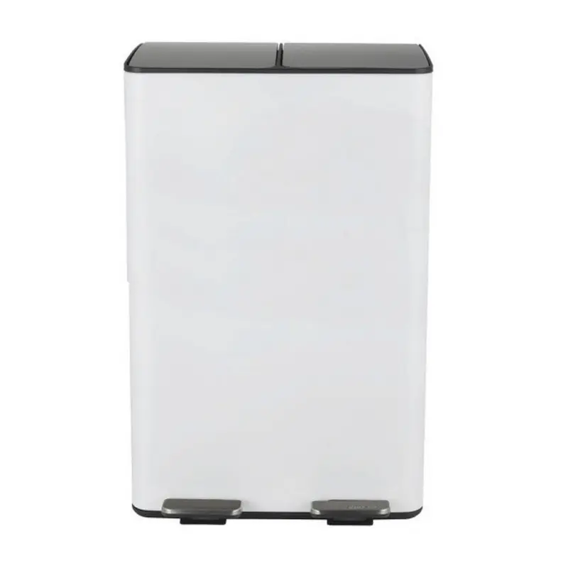 Treteimer Aliya Wei&szlig; Metall 60L Wei&szlig; LBH: 45x30x71 cm