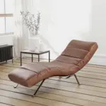M&ouml;belix Relaxliege Swing Silver Braun B: 65 cm