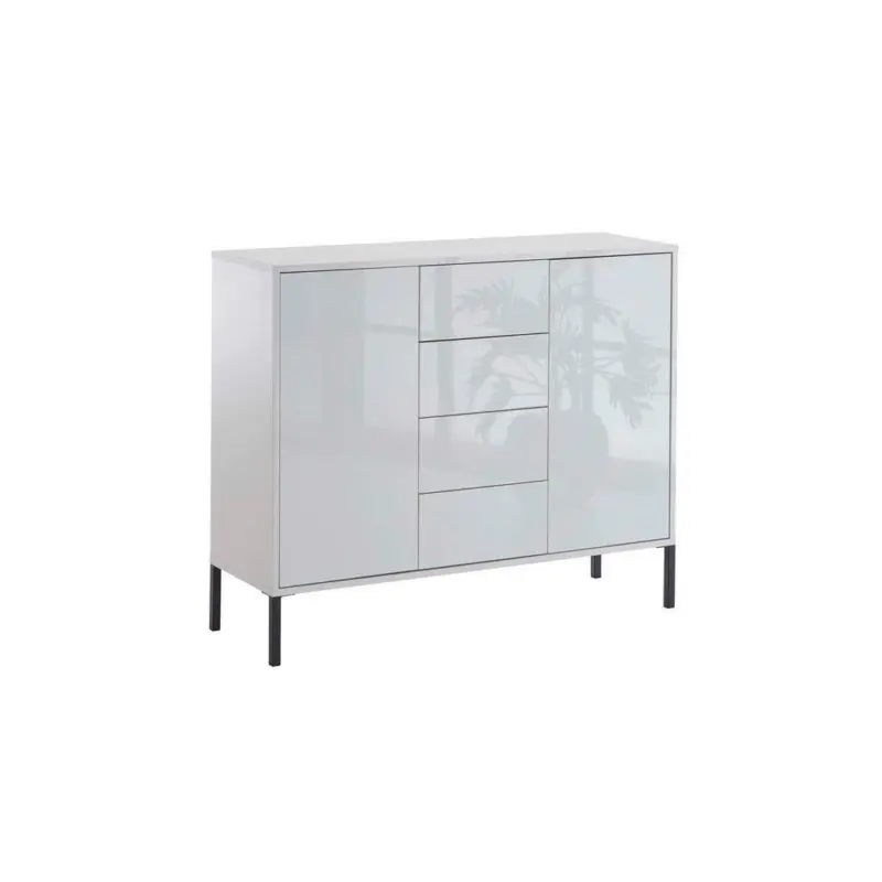 Kommode 105,5 cm Mailand Typ 11 + Mf, Wei&szlig;