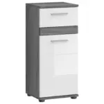 M&ouml;belix Unterschrank Blake B: 35 cm Wei&szlig;/Grau