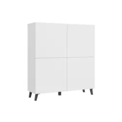 Highboard Phuket 120 Wei&szlig; B: 120 cm