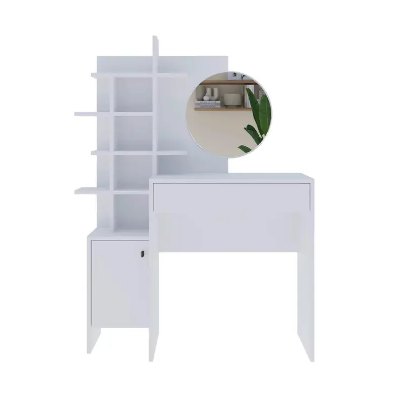 SCHMINKTISCH Mup, Wei&szlig; B: 105 cm