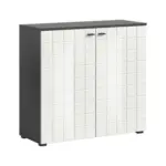M&ouml;belix Kommode Monte Anthrazit/Wei&szlig; B: 92 cm