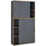 M&ouml;belix Aktenschrank Salia Anthrazit, Honigeiche B:100 cm