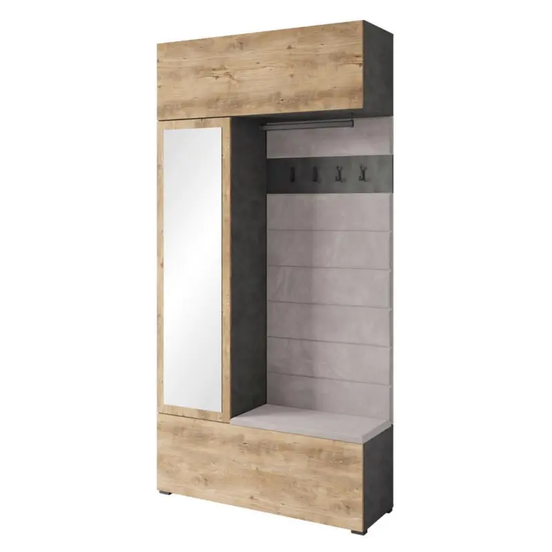 Garderobe Tejo Anthrazit,Kastanie B: 115 cm