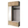 Garderobe Tejo Anthrazit,Kastanie B: 115 cm