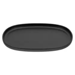 Servierplatte Uno Keramik Schwarz D: ca. 33 cm