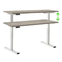 Schreibtisch Office Edition Eiche Dekor/Wei&szlig; B: 138 cm