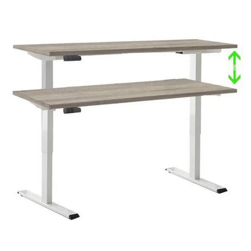 Schreibtisch Office Edition Eiche Dekor/Wei&szlig; B: 138 cm