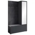 M&ouml;belix Garderobe Tejo II Schwarz B: 115 cm